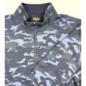 Straight Down Mens Waffle Knit 1/4 Zip Pullover Sz 2XL Dallas Cowboys Golf Club
